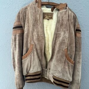 Sundance Tan Suede Jacket with Soft Cream Interior